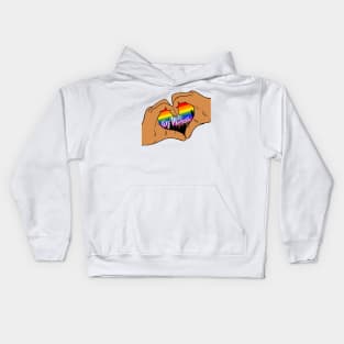 DJ Mike Marquez Pride Hands Kids Hoodie